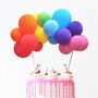 Rainbow Balloon Garland Cake Topper, thumbnail 1 of 2