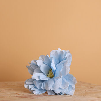 Grand Peony Paper Flower, Blue, 2 of 2