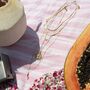 9ct Solid Gold Square Bead Saturno Chain Necklace, thumbnail 7 of 9