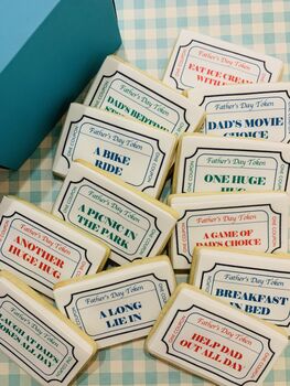 A Dozen Father's Day Biscuit Coupon/Token Gift Box, 4 of 9