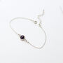 Birthstone Bracelet – Birthday Gift For Mum, Sister Or Friend 925 Sterling Silver, Gold, thumbnail 2 of 10