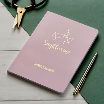 Personalised Star Sign Constellation Notebook, 8 of 12