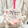 All I Want For Christmas Is A Unicorn Ceramic Bauble, thumbnail 1 of 2