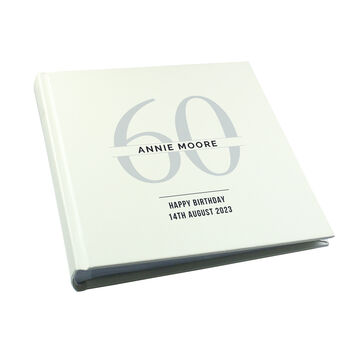 Personalised 80th Birthday Square Photo Album, 2 of 4