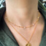 Eos Gold Plated Pearl Choker, thumbnail 3 of 5