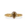 Yellow Pear Cut Diamond Engagement Ring, thumbnail 4 of 6