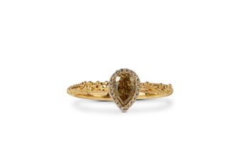 Yellow Pear Cut Diamond Engagement Ring, 4 of 6
