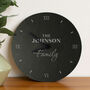 Personalised Family Slate Clock, thumbnail 1 of 5