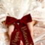 Personalised Christmas Long Tail Bow, thumbnail 1 of 2
