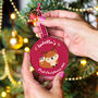 Personalised First Christmas Woodland Animal Bauble, thumbnail 5 of 6