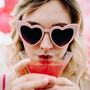 Pink Hen Party Heart Sunglasses, thumbnail 4 of 6