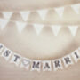 Just Married Cotton Bunting, thumbnail 2 of 2