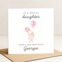 Personalised Bunny 2nd Birthday Card For Daughter, thumbnail 2 of 7