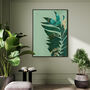 Set Of Three Custom Colour Palm Leaf Wall Art Prints, thumbnail 2 of 8