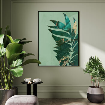 Set Of Three Custom Colour Palm Leaf Wall Art Prints, 2 of 8