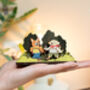 Personalised Hiking Dogs Birthday Pop Out Card, thumbnail 1 of 6
