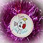 Personalised Robin Memorial Tree Decoration Bauble, thumbnail 4 of 7