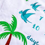 Personalised Dinosaur Baby Milestone Blanket Gift Set, thumbnail 2 of 6