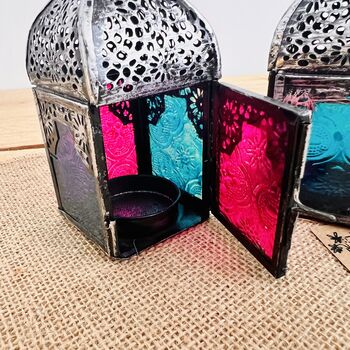Sweet Mini Silver Moroccan Style Lantern, 9 of 9