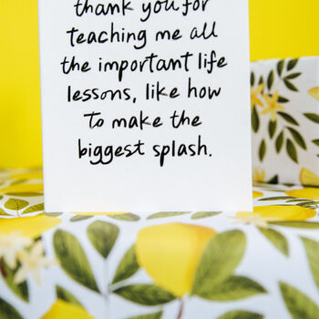 Personalised Funny “Important Life Lessons” Daddy/Mummy Card, 2 of 6