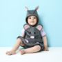 Baby Mouse Romper , Bonnet And Tights, thumbnail 1 of 6