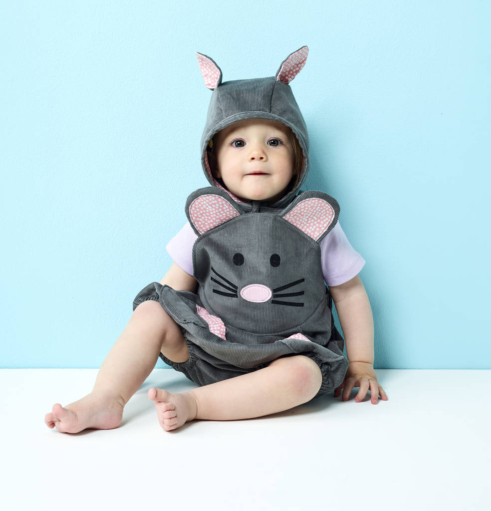 Baby Mouse Romper , Bonnet And Tights, 1 of 6