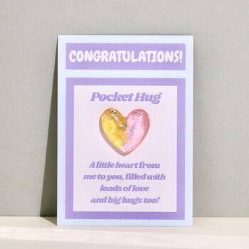 Letterbox Keepsake Greeting Card Gift Pocket Hugs, 6 of 10