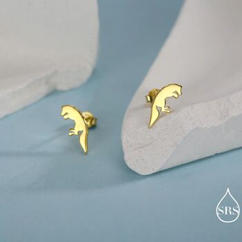 Sterling Silver Jumping Fox Stud Earrings, 7 of 12