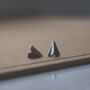 Paper Plane Studs Triangle Earrings Sterling Silver, thumbnail 2 of 3