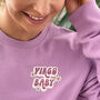 Personalised Motif Star Sign Baby Birthday Sweatshirt, thumbnail 1 of 9