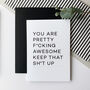Personalised You Are Awesome Greetings Card, thumbnail 5 of 11