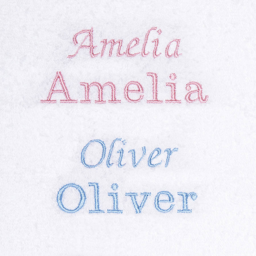 Baby's Personalised Embroidered Gift Set By Home by Merci Maman