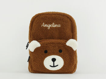 Personalised Fluffy Teddy Kids Backpack, 11 of 12