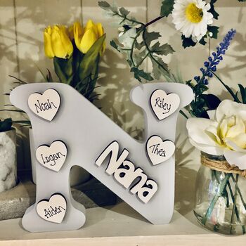 Personalised N For Nana Grey Mother's Day Gift, 3 of 3