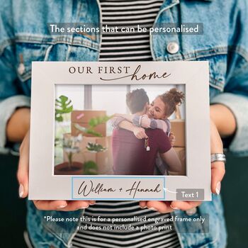 Personalised New Home Picture Frame Gift For Couples, 5 of 12