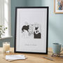 Custom Line Drawing Portrait Print, thumbnail 6 of 8