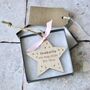 Personalised Baby Wooden Star Decoration, thumbnail 2 of 3