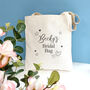 Personalised Bridal Bag | Wedding Day Tote Bag, thumbnail 1 of 6