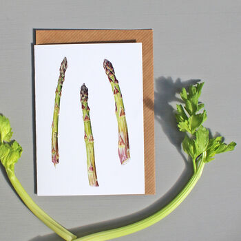 Six Cards With Vegetable Illustrations, 3 of 8