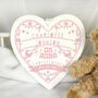 Personalised Baby Girl Christening Wooden Sign, thumbnail 1 of 3