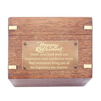 Personalised Glass Lid Gimbal Compass With Bronze Plaque, 5 of 10