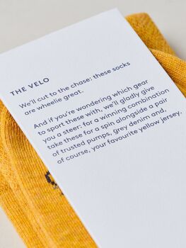 The Velo – Luxury Cycling Themed Socks, 6 of 9