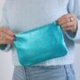 Metallic Leather Clutch Bag, thumbnail 1 of 12