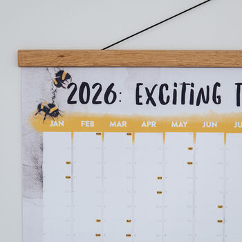 'Exciting Times Ahead' 2026 Bumblebee Wall Planner, 3 of 10