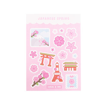 Japanese Floral Planner And Journal Sticker Sheet, 3 of 3