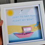 Personalised Paper Boat Picture Frame, thumbnail 6 of 8