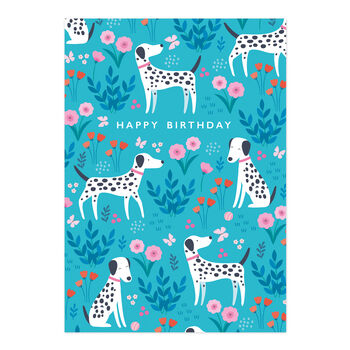 'Happy Birthday' Dalmatian Dog Card, 2 of 4