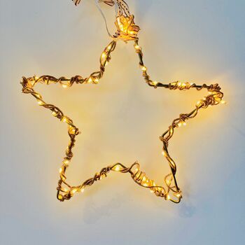 Gold Hanging Star Wreath, 2 of 8