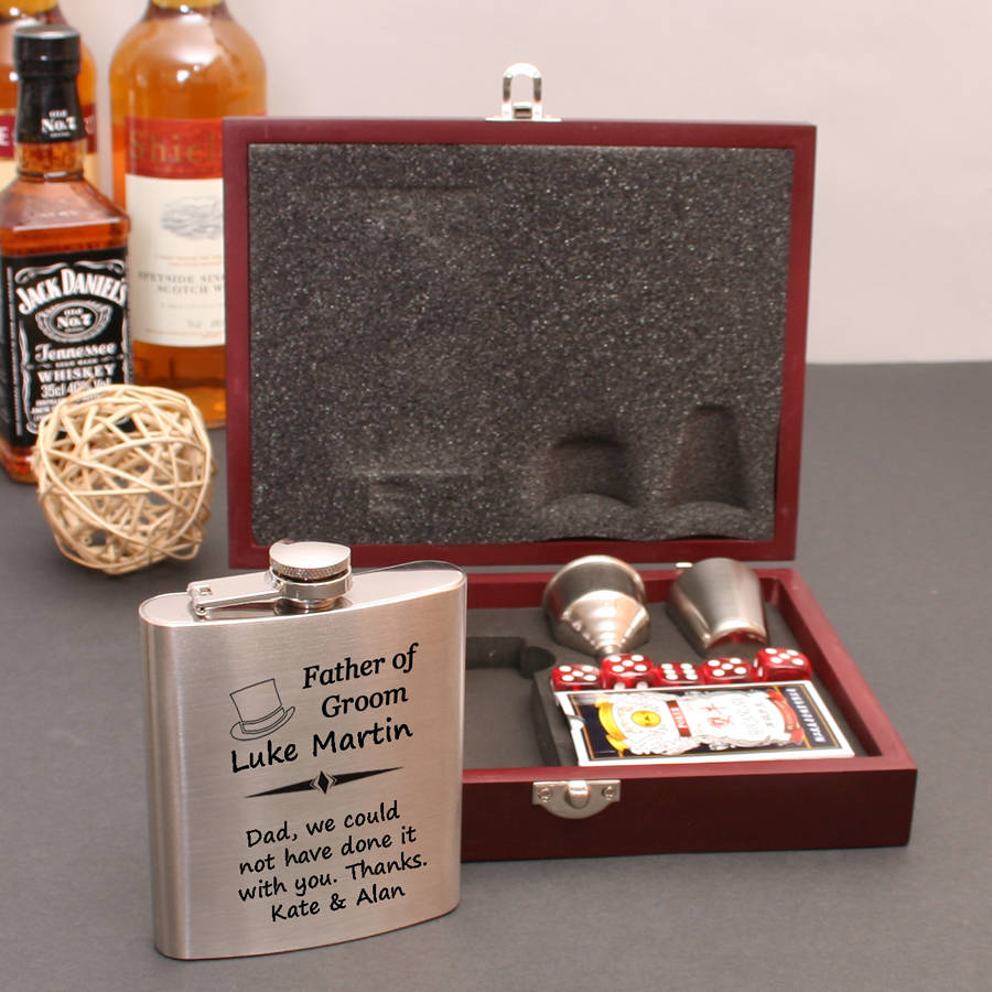 Personalised Father Of The Groom Hip Flask 7oz By GiftsOnline4U ...