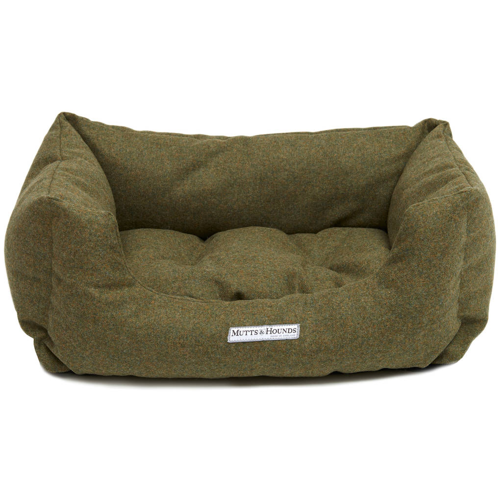 Luxury Tweed Boxy Dog Beds By Mutts & Hounds